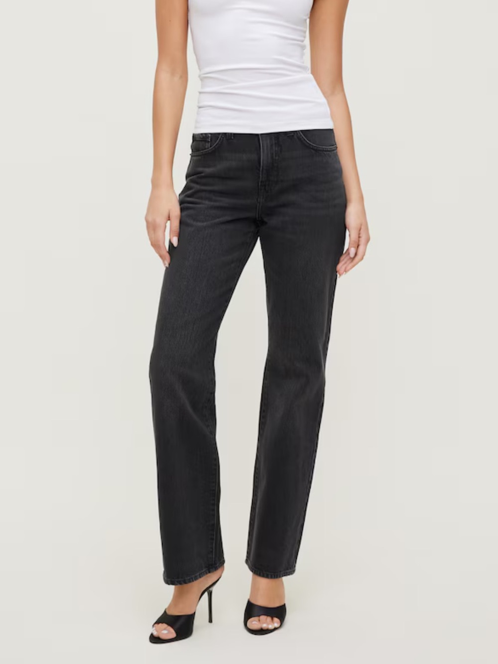 Dynamite Classic High-Rise Straight Jeans - Black